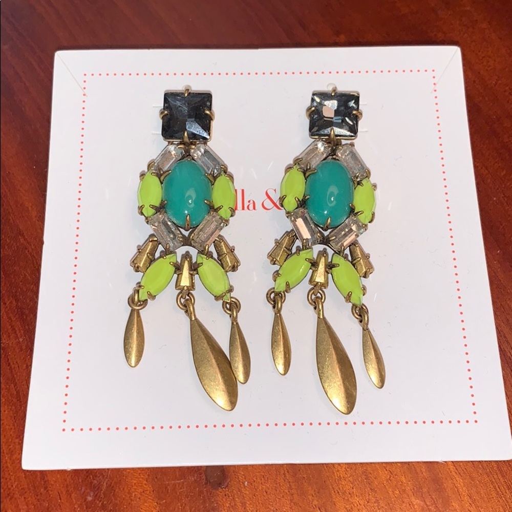 Stella & dot Jardin Chandelier drop earrings